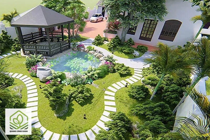 Bảo dưỡng sân vườn định kỳ - Nhóm việc hằng tuần: tưới, nhặt lá, đi một vòng Bảo dưỡng sân vườn định kỳ - Nhóm việc hằng tuần: tưới, nhặt lá, đi một vòng
