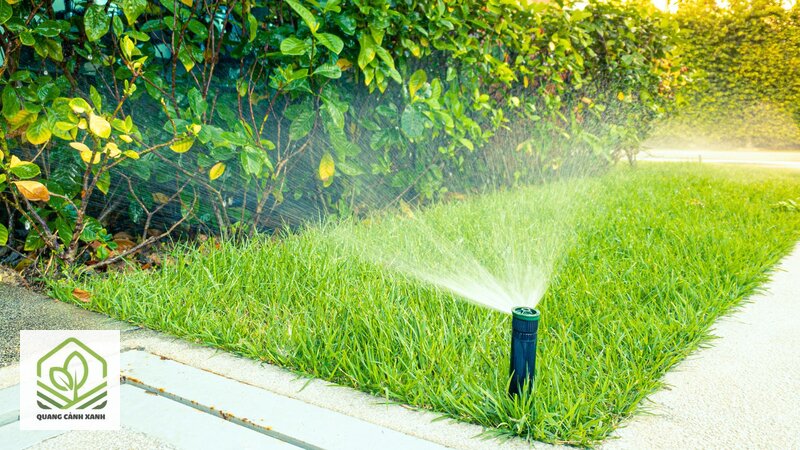 Hệ thống tưới tự động sân vườn - Diện tích lớn làm công tưới tay vượt sức người Hệ thống tưới tự động sân vườn - Diện tích lớn làm công tưới tay vượt sức người