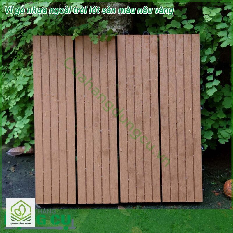 Sàn gỗ ngoài trời sân vườn - Nhóm vỉ lắp và tấm nhân tạo khác