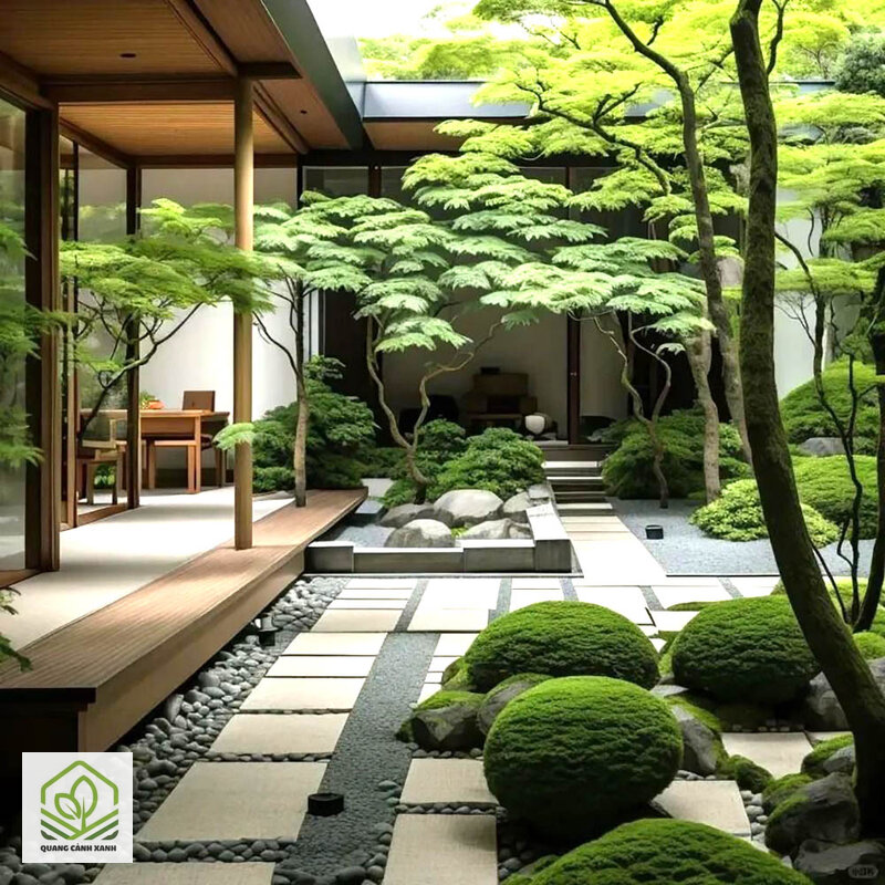 Sân vườn phong cách Nhật Bản - Sân vườn phong cách Nhật Bản nhận diện bằng bố cục, không bằng danh sách cây Sân vườn phong cách Nhật Bản - Sân vườn phong cách Nhật Bản nhận diện bằng bố cục, không bằng danh sách cây