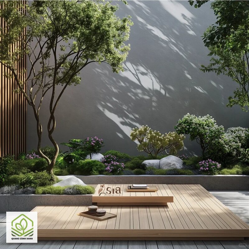 Sân vườn phong cách tối giản - Lặp lại thành mảng thay vì mỗi loài một cây Sân vườn phong cách tối giản - Lặp lại thành mảng thay vì mỗi loài một cây
