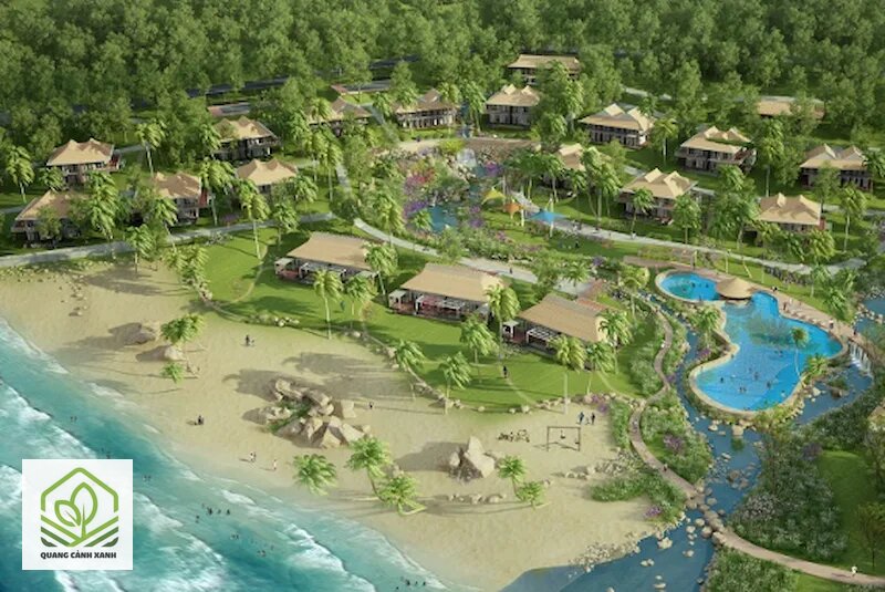 Thiết kế cảnh quan resort - Cổng đón: gây ấn tượng và cắt khỏi bên ngoài