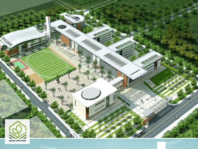 Thiết kế cảnh quan trường học - Vườn thực nghiệm cho học sinh tự trồng