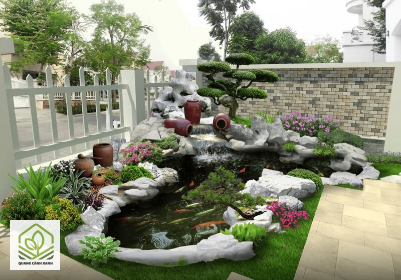 Thiết kế hồ cá koi sân vườn - Hồ đẹp vẫn chết cá vì đâu