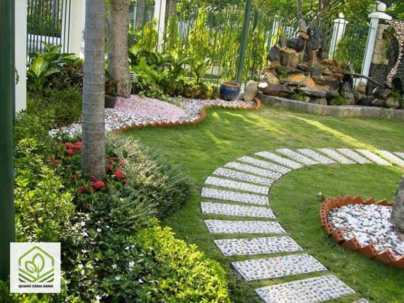 Thiết kế lối đi sân vườn - Lối một người và lối hai người đi cạnh nhau