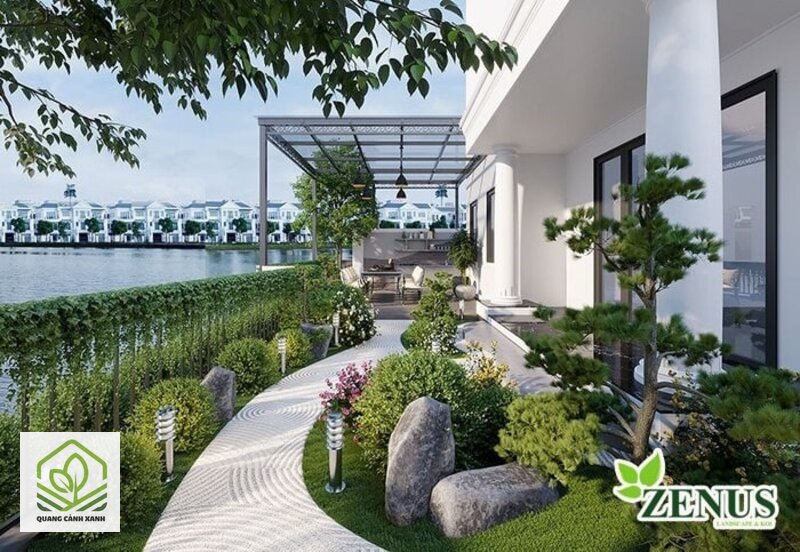 Thiết kế sân vườn biệt thự vườn - Khoảng trống là vật liệu, không phải chỗ chưa làm xong Thiết kế sân vườn biệt thự vườn - Khoảng trống là vật liệu, không phải chỗ chưa làm xong