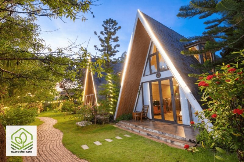 Thiết kế sân vườn homestay - Chọn cây dễ sống, ít rụng lá, không cần tỉa thường xuyên