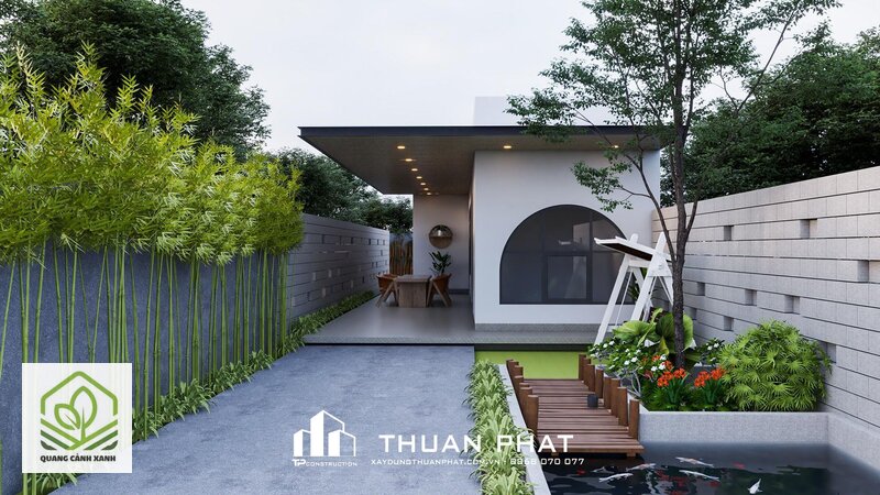 Thiết kế sân vườn nhà cấp 4 - Nhóm nên tránh sát nhà cấp 4