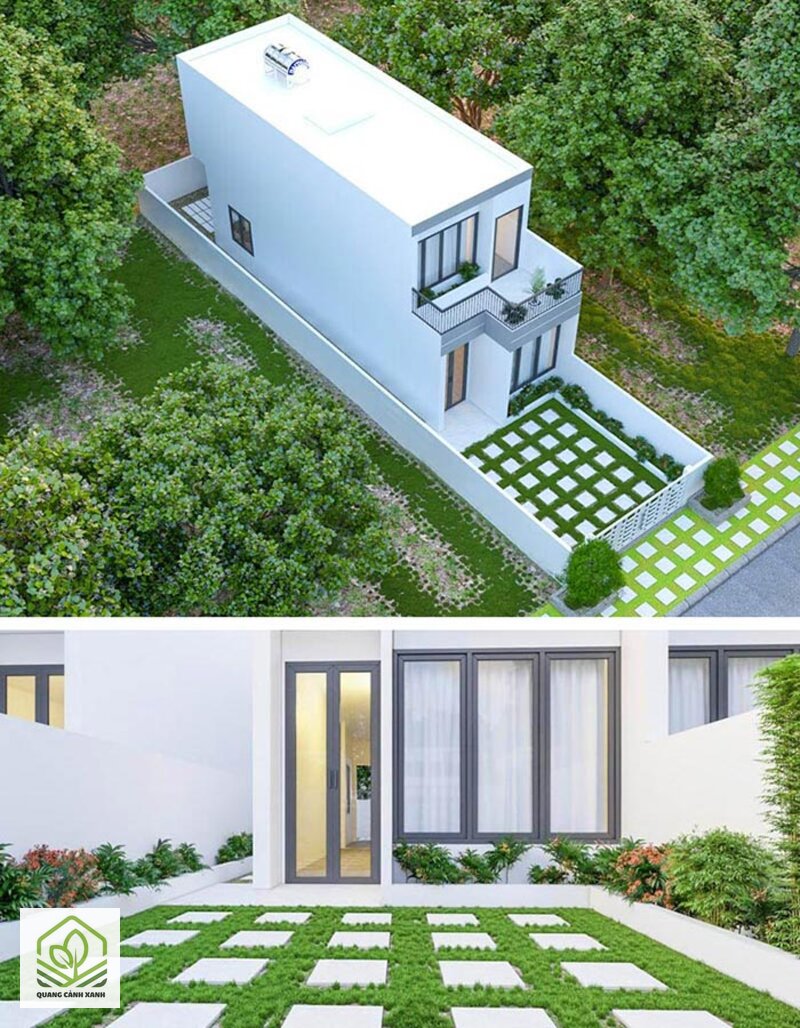 Thiết kế sân vườn nhà ống - Cây ở đây làm việc, không chỉ để ngắm Thiết kế sân vườn nhà ống - Cây ở đây làm việc, không chỉ để ngắm