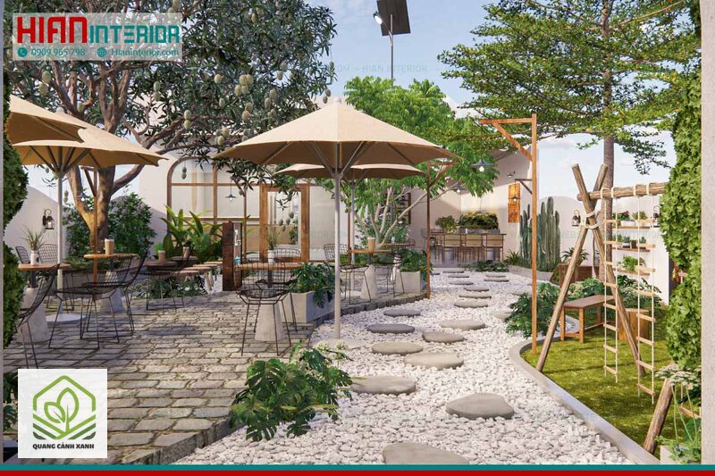 Thiết kế sân vườn quán cafe sân vườn - Cây chiếm chỗ, nhưng cây là thứ khách trả tiền để ngồi cạnh Thiết kế sân vườn quán cafe sân vườn - Cây chiếm chỗ, nhưng cây là thứ khách trả tiền để ngồi cạnh