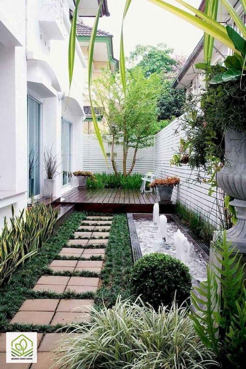 Thiết kế sân vườn sau nhà - Ba điều kiện chi phối: sáng, gió và nước Thiết kế sân vườn sau nhà - Ba điều kiện chi phối: sáng, gió và nước
