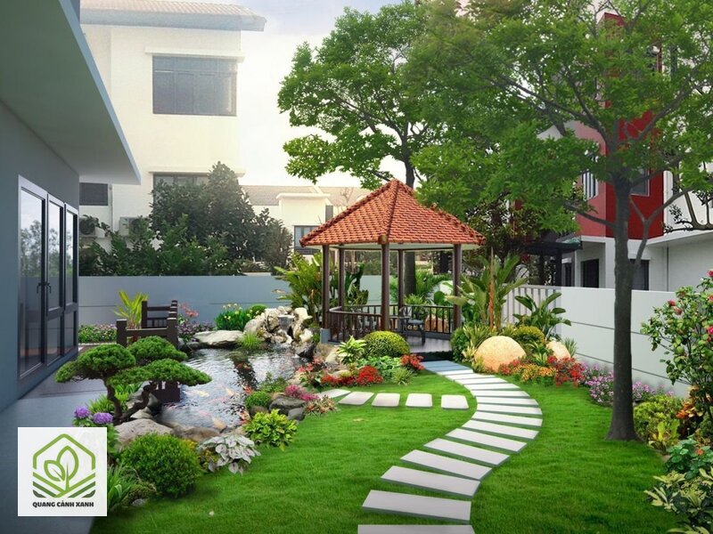 Thiết kế sân vườn trước nhà - Bụi và khói từ mặt đường