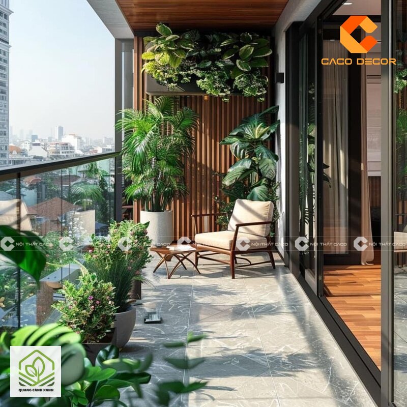 Thiết kế vườn ban công chung cư - Ba điều kiện kỹ thuật bắt buộc