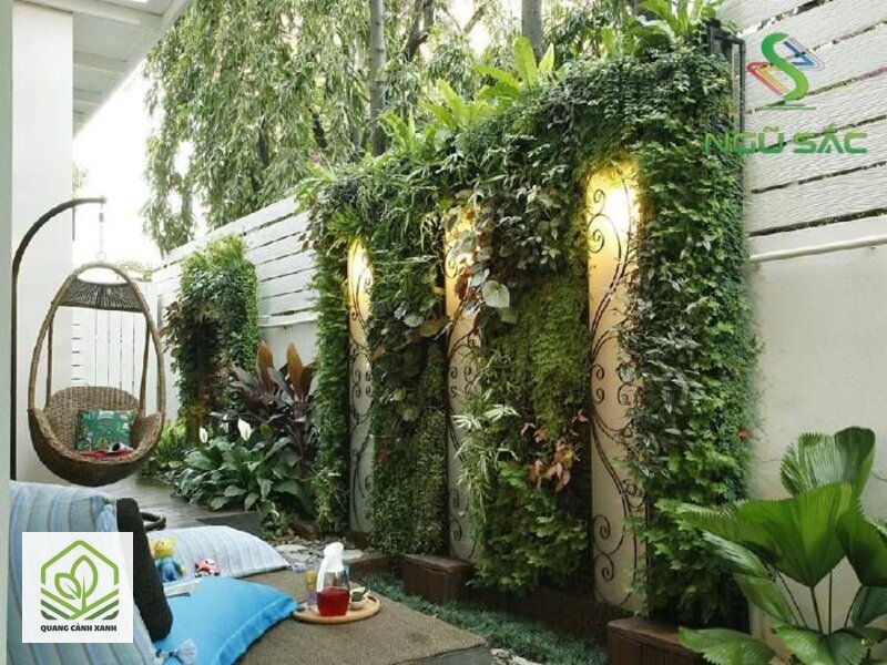 Thiết kế vườn treo tường - Chống thấm cho tường phía sau Thiết kế vườn treo tường - Chống thấm cho tường phía sau
