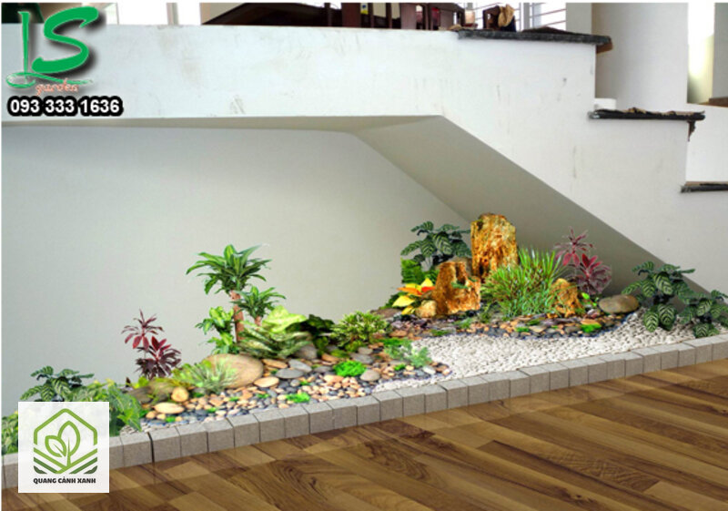 Tiểu cảnh khô sân vườn - Lợi thế thật: đi vắng hai tuần không mất gì Tiểu cảnh khô sân vườn - Lợi thế thật: đi vắng hai tuần không mất gì
