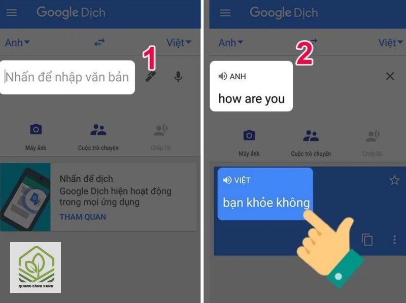 Google dich - Viết câu nguồn rõ ràng
