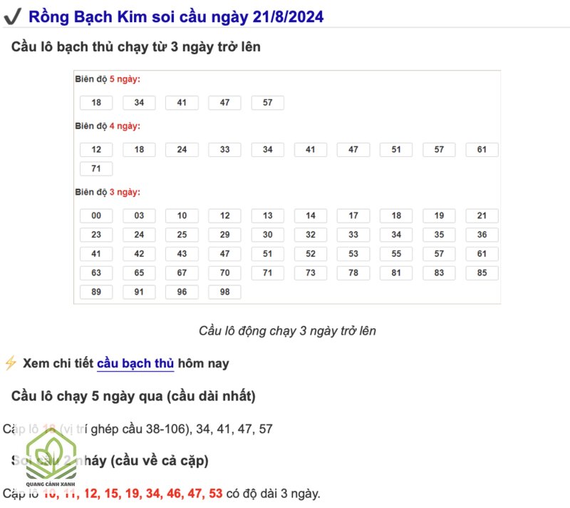 Rồng bạch kim - Tính ngẫu nhiên của kết quả